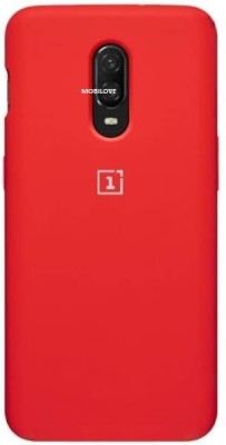 MOBILOVE Back Cover for OnePlus 6T | Pure Liquid Soft Matte Silicone Case(Red, Shock Proof, Silicon, Pack of: 1)