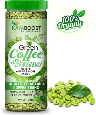 KAYABOOST Green Coffee Beans for Weight Loss Coffee Beans(200 g, Green Coffee Flavoured)