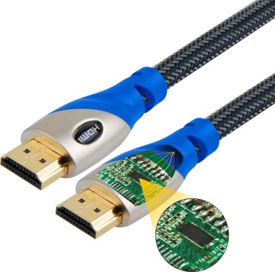 MX HDMI Cable 15 m HDMI 2.0V MALE TO MALE ACTIVE CABLE WITH BUILT IN INTEGRATED CIRCUIT MTR(Compatible with ALL HDMI DECEIVES, Black&Blue)
