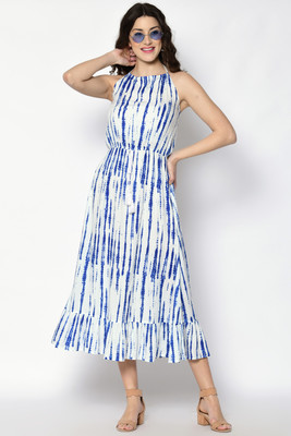 PRETTY LOVING THING Women A-line White Maxi/Full Length Dress