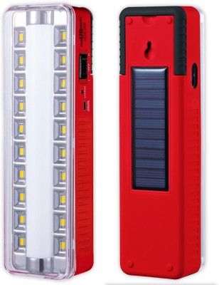 Pick Ur Needs Solar Emergency Charging Led Light 2 In 1 Tube+ LED 4 hrs Lantern Emergency Light(Red)