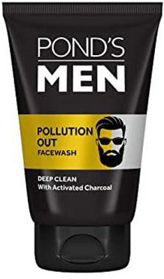 POND's Men Pollution Out Activated Charcoal Deep Clean Facewash, 101 g 1U Face Wash(101 g)