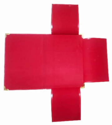 R K SALES Leather Dak PAD(Set Of 1, Red)
