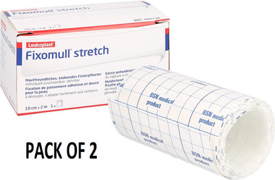 Leukoplast Fixomull Stretch Tape 10CM * 2M First Aid Tape(Pack of 2)