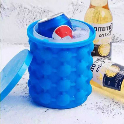 SAHAJ ENT 1.5 L Silicone Silicone Ice Bucket01 Ice Bucket(Blue)