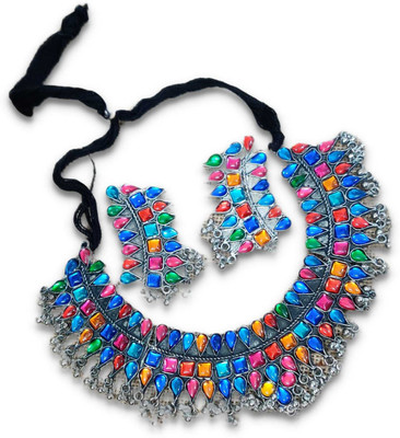 GEODE DELIGHT Alloy Multicolor Jewellery Set(Pack of 1)