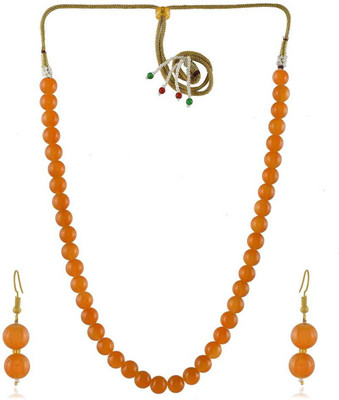 ADF Alloy Orange Jewellery Set(Pack of 1)