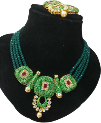 GEODE DELIGHT Alloy Multicolor Jewellery Set(Pack of 1)