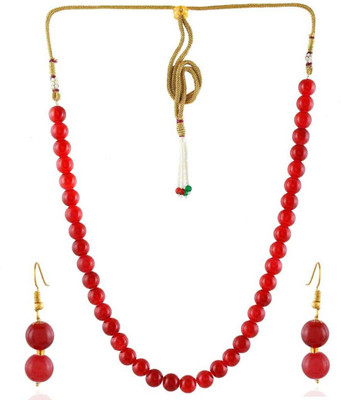 ADF Alloy Red Jewellery Set(Pack of 1)