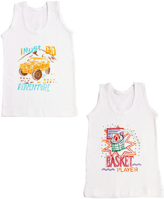 Neeba Vest For Baby Boys Cotton Blend(Multicolor, Pack of 2)