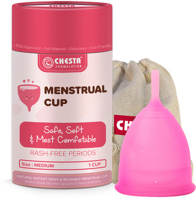 Chesta Medium Reusable Menstrual Cup(Pack of 1)