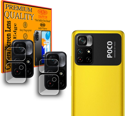 DAFFIN Back Camera Lens Glass Protector for POCO M4 Pro 5G(Pack of: 2)