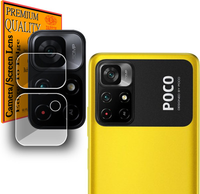 DAFFIN Back Camera Lens Glass Protector for POCO M4 Pro 5G(Pack of: 2)