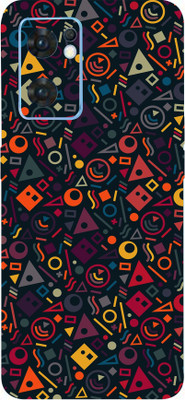 BUGGU Oppo Reno7 5G Mobile Skin(Ultra Super Geometric Shape Skin With High Mattte Finish.)