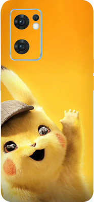 BugguSkin OPPO Reno7 5G, Oppo Reno7 5G Mobile Skin(Ultra Super Baby Pikachu Skin With High Matte Finish.)