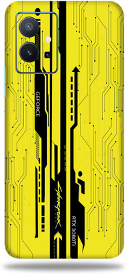 OggyBaba Vivo T1 5G Mobile Skin(Yellow Cyberpunk Multicolor Skin With Ultra Matte Finish)