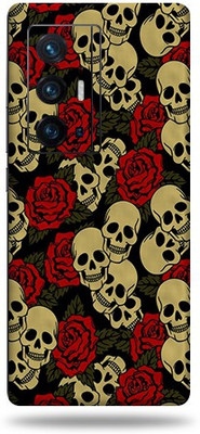 Mclaxa Skull&Roses Mobile Back Skin, Skull&Roses, Vivo X 70 Pro Plus Mobile Skin(Skull&Roses Skin With Super Matte Finish)