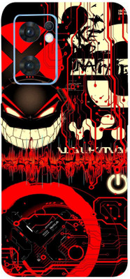 BugguSkin OPPO Reno7 5G, Oppo Reno7 5G Mobile Skin(Ultra Super Red Graffiti Skin With High Matte Finish.)
