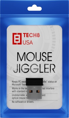 Tech8 USA Tech8 Mini USB Mouse Jiggler Mousepad(Black)