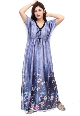 G4Girl Women Nighty(Blue)