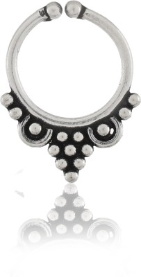 Nemichand Jewels Sterling Silver Nose Ring