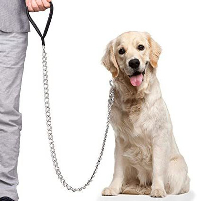 Pups&Pets Metal Dog Leash Dog Chain 155 cm Dog Chain Leash(Silver)