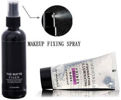 Rsentera OIL FREE MAKEUP BASE PRIMER WITH MAKEUP FIXer Primer - 150 ml (TRANSPARENT) Primer  - 150 ml(Transparent)