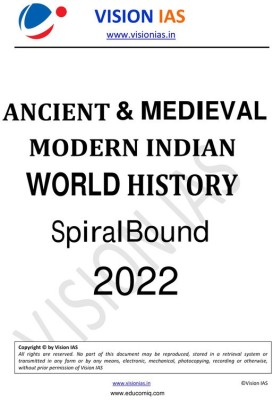 GS Paper 1 Ancient Modern And World History Notes By Vision IAS In English For Mains 2022(Spiral Bound, Vision IAS)