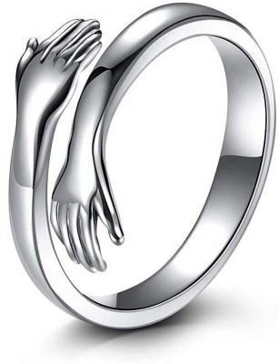 BLOOM STYLE Hot Sale New 925 Original silver Hug Ring For Womens Jewelry Silver Ring