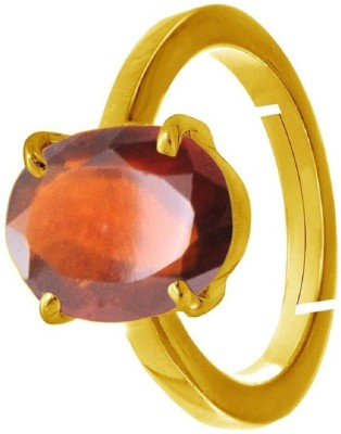 Senroar Brass Garnet Gold Plated Ring