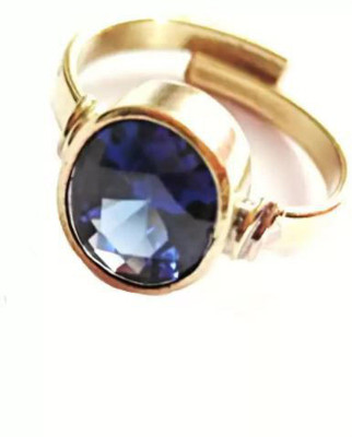 Neeba Metal Sapphire Silver Plated Ring