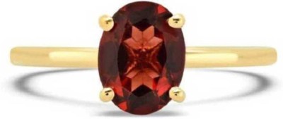 Senroar 8.5 Carat Copper Garnet Gold Plated Ring Brass Gold Plated Ring