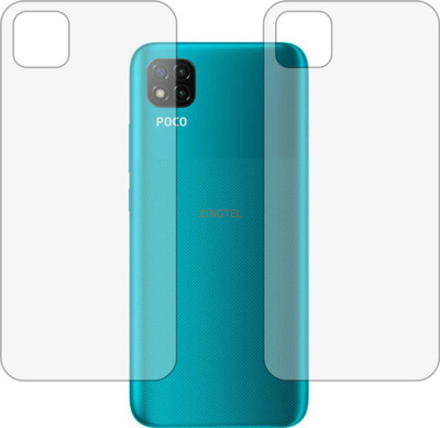 ZINGTEL Back Screen Guard for MI POCO C3 (Matte Finish)(Pack of 2)