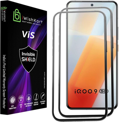 iWishKart Edge To Edge Screen Guard for IQOO 9 5G(Pack of 2)