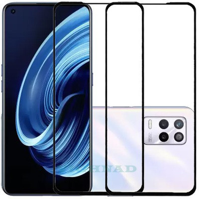 VIGHNAD Edge To Edge Tempered Glass for Realme 9 5G(Pack of 2)