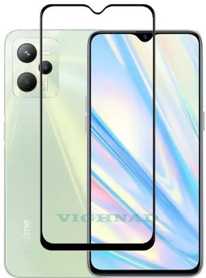VIGHNAD Edge To Edge Tempered Glass for Realme C31(Pack of 1)