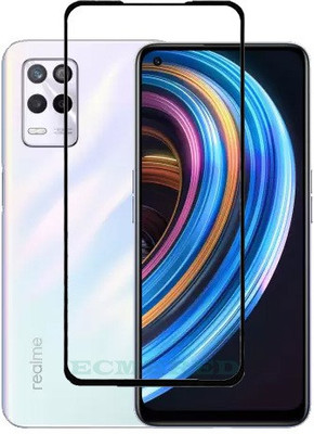 ECMERED Edge To Edge Tempered Glass for Realme 9, Realme 9 4G(Pack of 1)