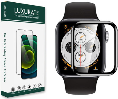 LUXURATE Edge To Edge Tempered Glass for Apple Watch Series 5 44mm(Pack of 1)
