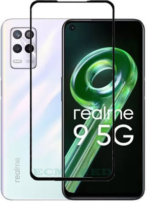 ECMERED Edge To Edge Tempered Glass for Realme 9, Realme 9 4G(Pack of 1)