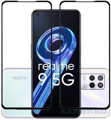 AARERED Edge To Edge Tempered Glass for Realme 9 5G(Pack of 2)