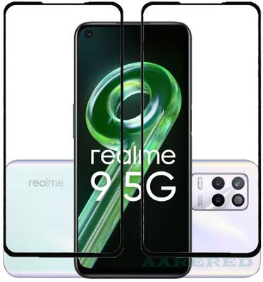 AARERED Edge To Edge Tempered Glass for Realme 9 5G(Pack of 2)