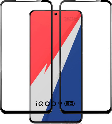 DSCASE Edge To Edge Tempered Glass for iQOO 9 5G(Pack of 2)