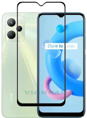 VIGHNAD Edge To Edge Tempered Glass for Realme C35(Pack of 1)
