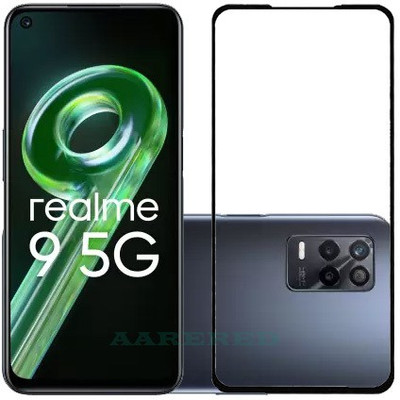 AARERED Edge To Edge Tempered Glass for Realme 9, Realme 9 4G(Pack of 1)
