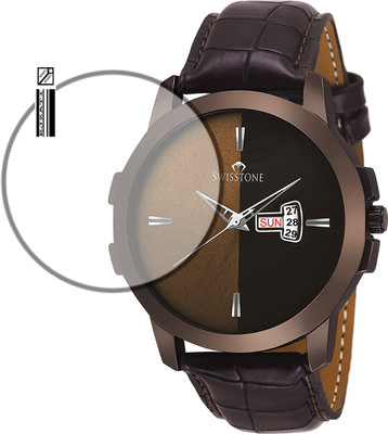 EJZATI Screen Guard for SWISSTONE Analog Brown Watch-BRW385(Pack of 1)