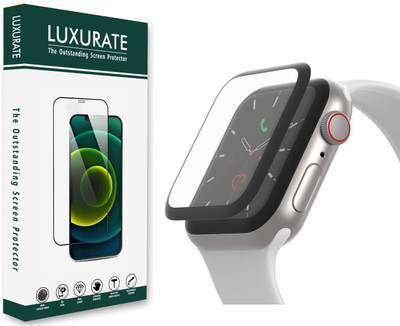 LUXURATE Tempered Glass Guard for Apple Watch SE 44mm(Pack of 1)