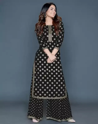 Riyaclothing Women Kurta Palazzo Set