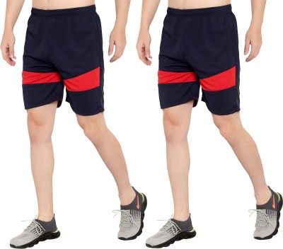 OORA Solid Men Dark Blue, Dark Blue Sports Shorts