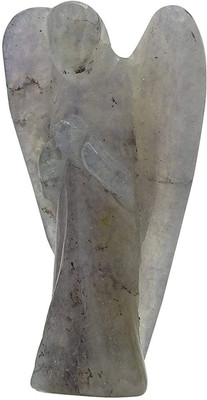 Shubh Sanket Vastu Crystal Natural Healing Stone Angel Hand Carved, Size 2 Inch (Sphatik Stone) Decorative Showpiece  -  5 cm(Stone, White)