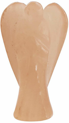 Shubh Sanket Vastu Crystal Natural Healing Stone Angel Hand Carved, Size 2 Inch (Orange Selenite) Decorative Showpiece  -  5 cm(Stone, Orange)